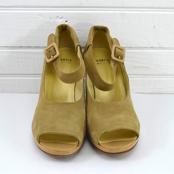 VARDA SUEDE PEEP TOE PLATFORM PUMP #170-477 - Picture 2 of 5